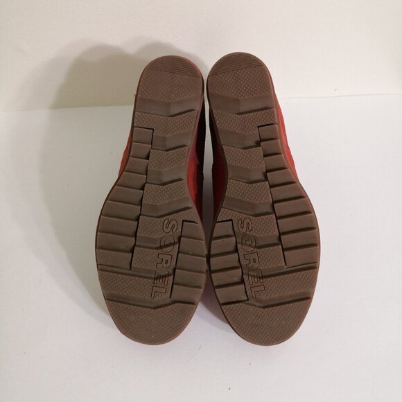 NEW Sorel Women's Evie Pull-On Bootie Waterproof Suede Leather Wedge Ankle Sz 7 - Picture 7 of 7